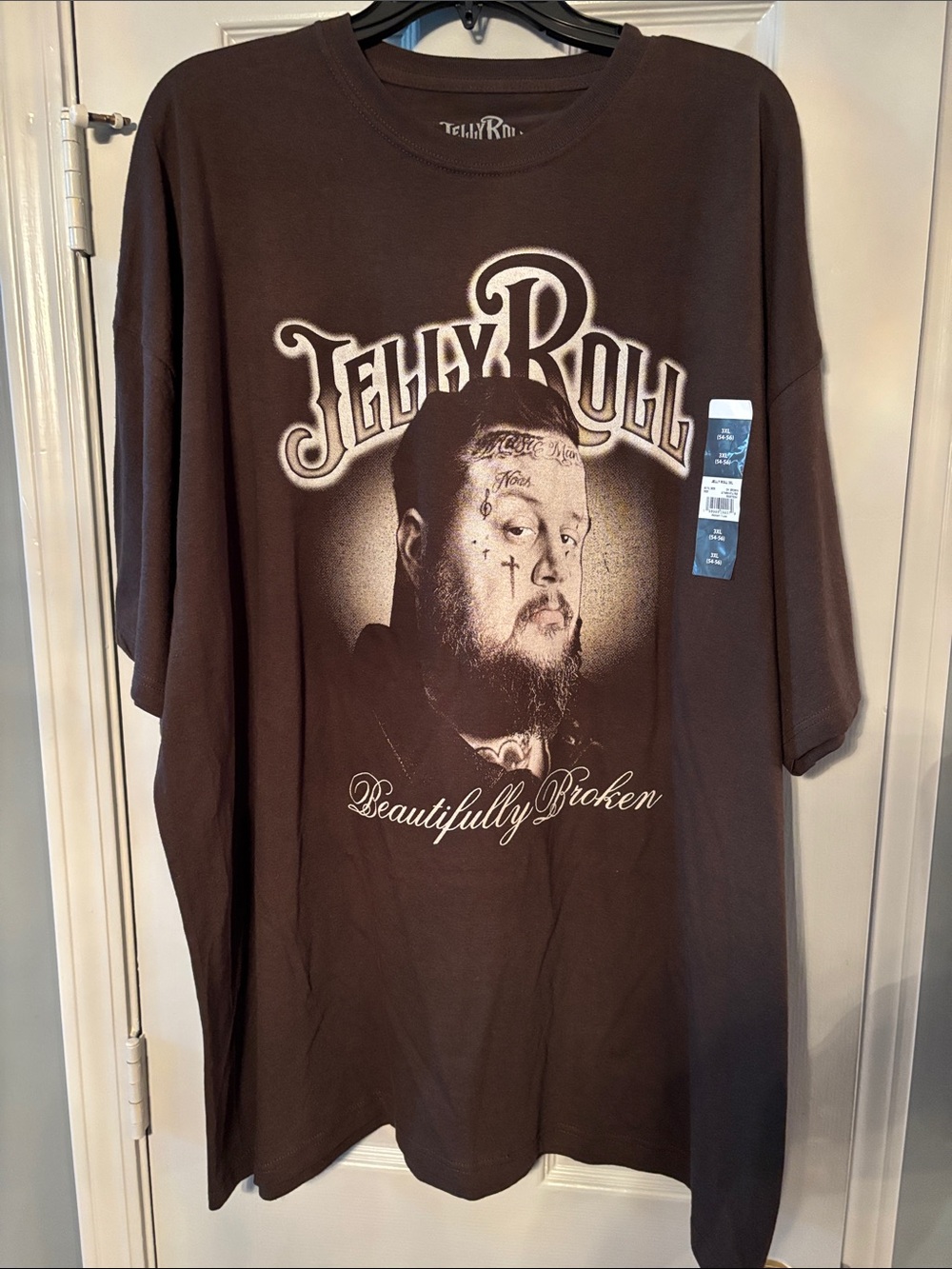 Jelly Roll Beautifully Broken Brown Tee NWT